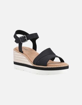 Toms Womens TOMS Darya Synthetic Womens Black Sandals - Size: 4