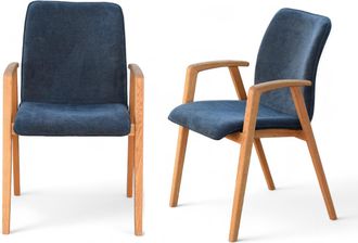 HOME AFFAIRE Armlehnstuhl »Loreen Esszimmerstuhl, Polsterstuhl, Designstuhl« (Set) 2 Stk.mit Massivgestell, hochwertig gearbeitet, Armlehnen, stilvoll, bequem