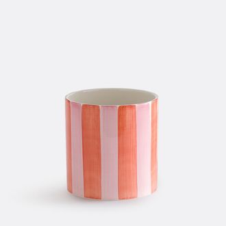 La Redoute Interieurs Gestreepte bloempot van keramiek, diameter 14 cm, Jaoma