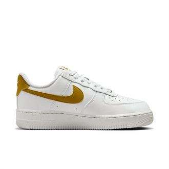 Nike Womens Air Force 1 Next Nature Sneakers In Summit White/metallic Silver/bronzine