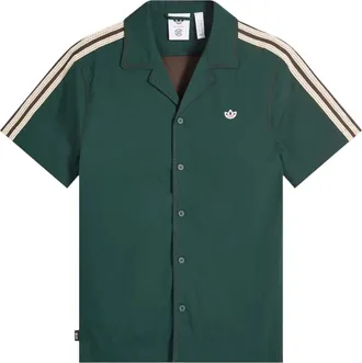 adidas x CLOT BY Edison Chen Short-Sleeved Shirt Asia Sizing Green Brown JP3870