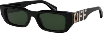 Off-white Unisex Sunglasses Fillmore 1055 Black-Green Acetate Black/green