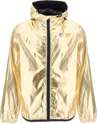 Comme Des Gar&ccedil;ons Goud Gelamineerd Ripstop Jack - Heren - Zomerjassen - Geel - S - Nylon - Jassen