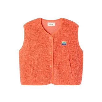 American Vintage Vesten - Dames - Bodywarmers - Oranje - M/L - Polyester - Jassen