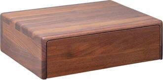 Woodek Mesita de noche mural de nogal macizo