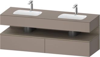 Duravit Qatego Lavabo Encastrado Con Base De Lavabo Consola, - Duravit