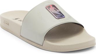BOSS x NBA Bay It Slide Sandal in Light Beige at Nordstrom Rack, Size 10Us / 9Uk