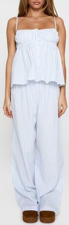 Princess Polly Cassini Tank & Pants Set in Blue Stripe at Nordstrom, Size 10