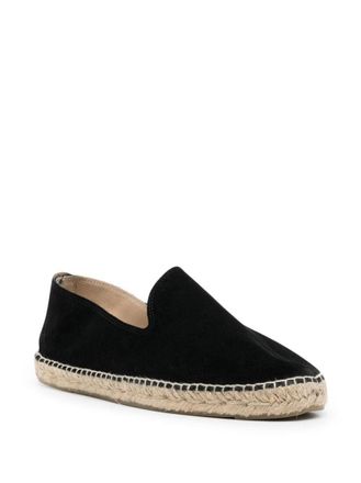 Maneb&igrave; Black Suede Espadrilles