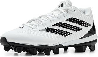 adidas adiZero Impact 2.0 Molded Baseball Cleats Mens Shoes White/Black/Black : 10.5 D - Medium, Rubber