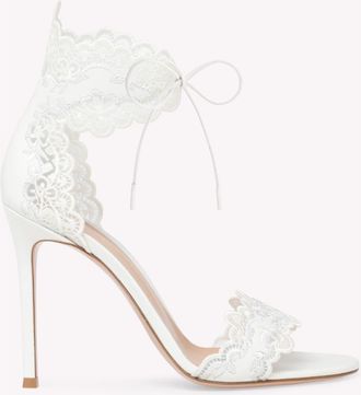 Gianvito Rossi Evie Sandal Sandals in White at Nordstrom, Size 41.5