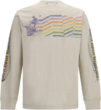 Golden Goose Mens Beige Cotton Sweatshirt Clothing