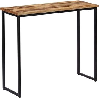 vidaXL Tavolo Consolle in Legno Massello di Teak 90x30x76 cm - Vidaxl
