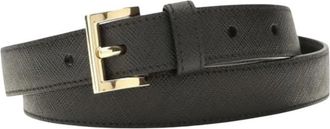 Prada Black Logo Buckle Belt