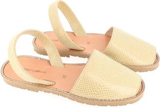 Minorquines Platte leren sandalen Avarca