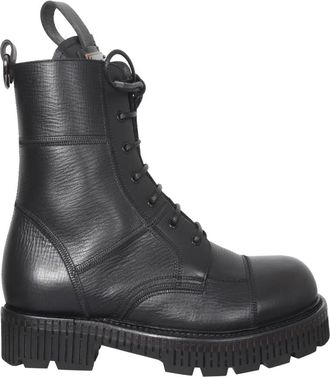 Dolce & Gabbana Ber 6 Bernini - Heren - Veterlaarzen - Zwart - 39 EU - Schoenen