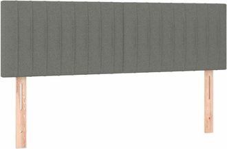 vidaXL Cabecero Con Led De Tela Gris Oscuro 144x5x78/88 Cm Vidaxl