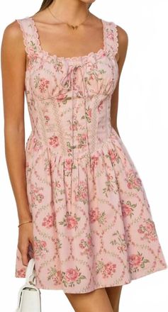 Dress Forum Cottage Charm Mini Dress In Pink