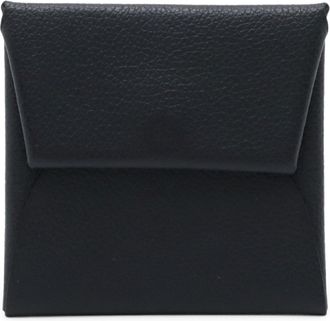 Hermès Bastia Blue Nuit Epsom Leather Coin Purse/Coin Case (Pre-Owned)