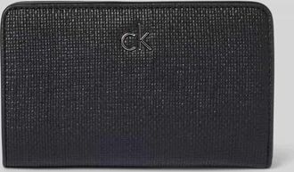 Calvin Klein Portemonnaie mit Label-Applikation Modell CK DAILY in Black, Gr&ouml;&szlig;e 1