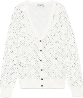 Elisabetta Franchi Cardigan con motivo geometrico - Toni neutri