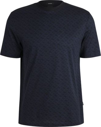 HUGO BOSS Heren Taut T-Shirt (Donkerblauw)