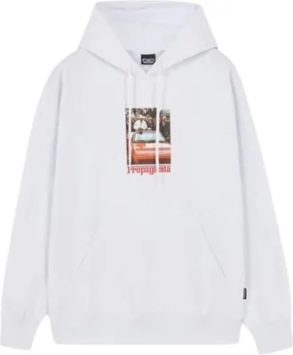 PROPAGANDA Hoodies & sweatvesten, Heren, Wit, XS, Katoen, Hoodie met Serigrafische Print