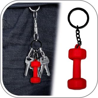 Generic Gym Pendant for Backpack, Dumbbell Disc Kettlebell Water Bottles Pendant Keychain for Gym Lover, Novelty Fitness Equipment keyring Gifts for Men Women