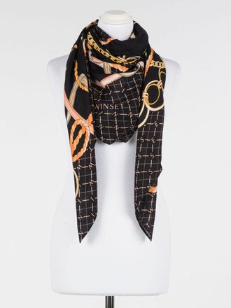 Twinset Sciarpa Twinset in viscosa con stampa catene