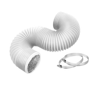 OEM Conducto Flexible De Aluminio Robusto Para Calefacci&oacute;n, - Blanco