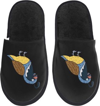 Generic Home Slippers Quail Bird Furry Slippers Plush Non Slip Slipper For Travel Winter Bathroom L