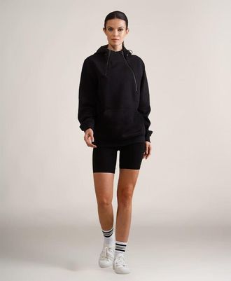 Members Only Womens Taylor Double Zipper Pullover Oversized Hoodie