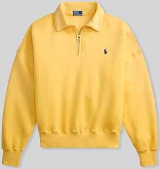 Polo Ralph Lauren Sweatshirt mit Label-Stitching in GELB, Gr&ouml;&szlig;e XXL