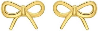 Tresorra 14K Yellow Gold Small Bow Stud Earrings