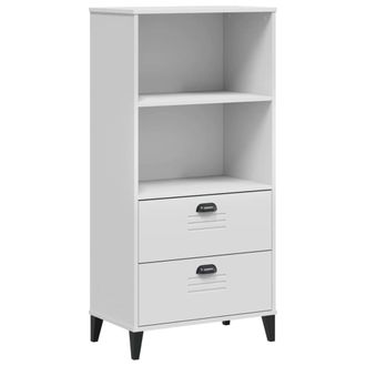 Berkfield Home Bookcase VIKEN White 60x35x123 cm Engineered Wood | Size: 60 x 35 x 123 cm