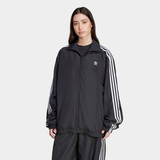adidas Trainingsjacke ADIDAS ORIGINALS FB OS TT, Damen, Gr. XXL, schwarz, Obermaterial: 100% Polyester, normal, Jacken Trainingsjacke