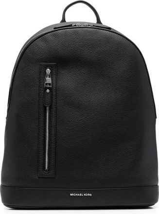 Michael Kors Hudson Slim Leather Backpack - Heren - Rugzakken - Zwart - ONE Size - Leer - Tassen