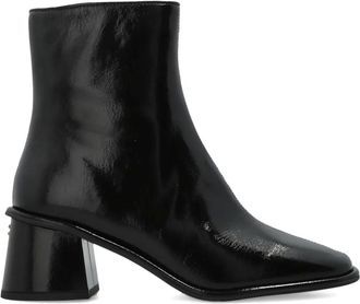 Coach 50mm Gigi heeled ankle boots - women - Calf Leather/Leather/Rubber - 10.5 - Black