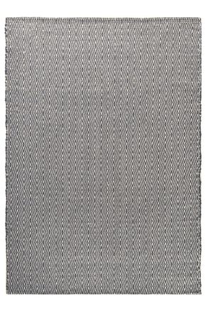 AFK Living Alfombra de fibras recicladas tejida a mano gris 140 x 200 cm