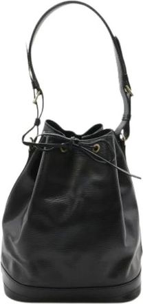 Louis Vuitton Pre-owned Bucket Bags, female, Black, Size: ONE SIZE Pre-owned Leather Bucket Bag