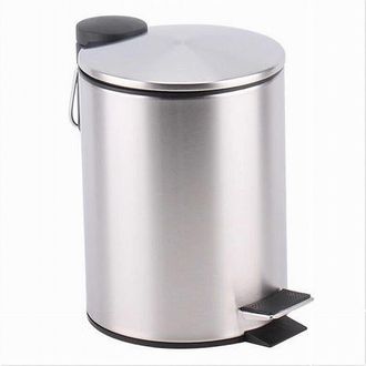 Trade Shop Trade Shop - Pattumiera Acciaio A Pedale 3 Litri Bidone Cestino Spazzatura Bagno Casa 87443
