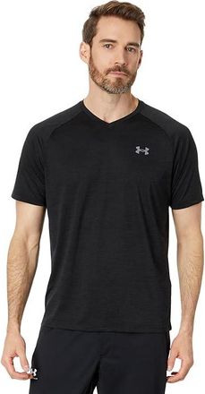 Under Armour UA Techtm V-Neck Mens Clothing Black/Graphite : 4XL, Polyester