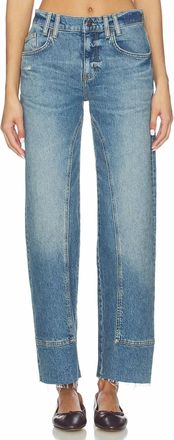 Free People Risk Taker Mid Rise Straight Jeans In Chance