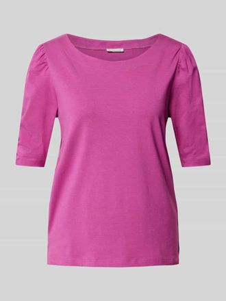 Tom Tailor T-Shirt mit Raffungen in Pink, Größe XXL