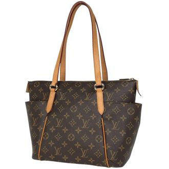 Louis Vuitton Brown Monogram Shoulder Bag Tote Bag (Pre-Owned)