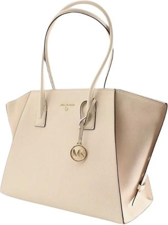 Michael Kors Handtas voor een stijlvolle uitstraling - Dames - Shoppers - Wit - ONE Size - Tassen
