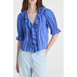 Madewell The Blaire Top in Retro Blue at Nordstrom, Size Xx-Large