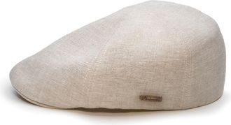 Sterkowski Rusty | 100% Linen Flat Cap for Men and Women | Newsboy Driving Gatsby Ivy Irish Scally Cabbie Peaky Scully Paperboy Summer Duckbill 6 Panel Cabby New