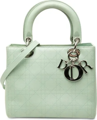 Dior Pre-owned Dior Medium Calfskin Cannage Lady Ladies CI2J7S5VXQJ7VE9E