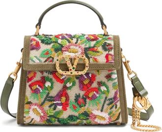 Valentino Garavani Borsa VSling mini con ricamo - Toni neutri